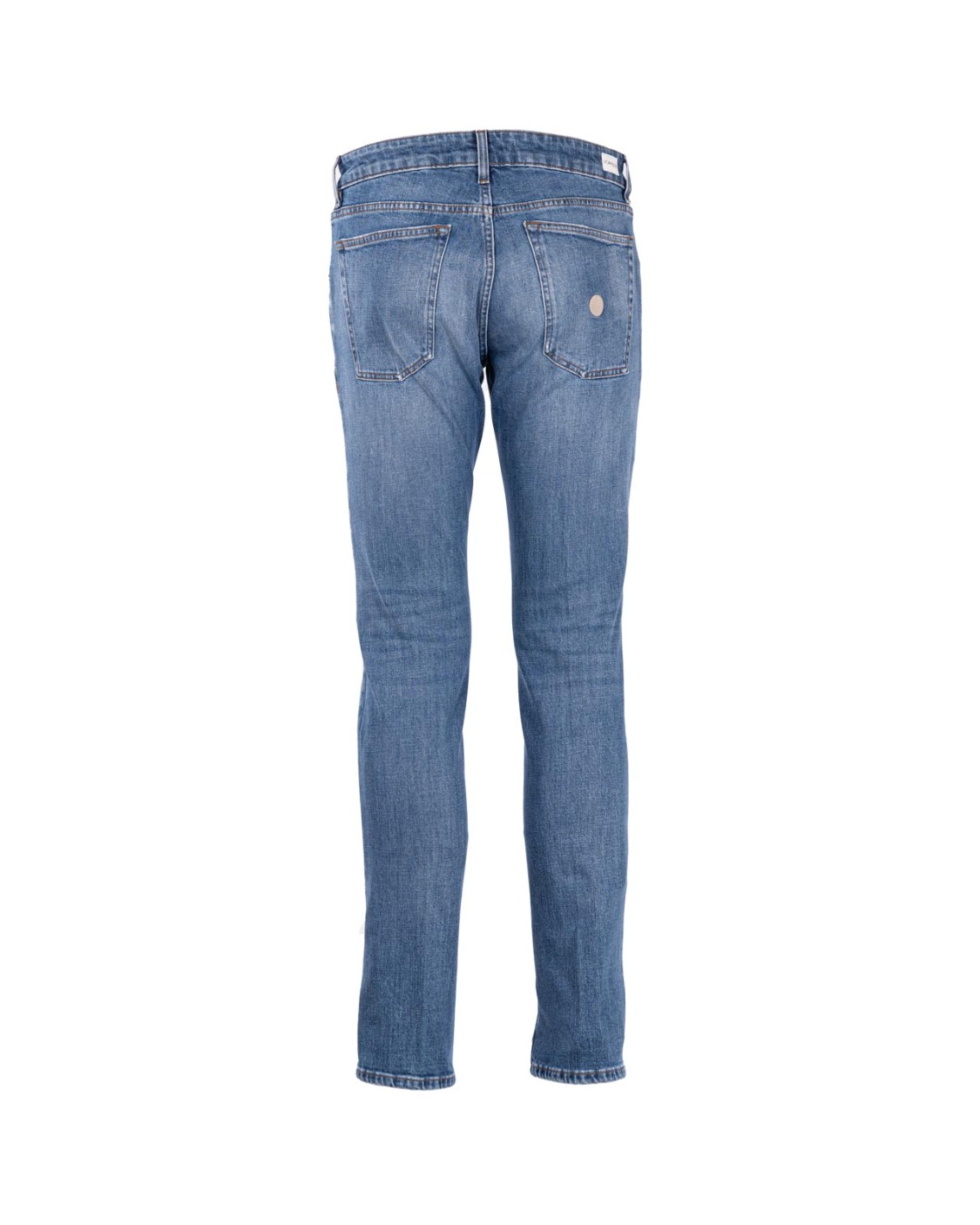 shop DON THE FULLER  Jeans: Don The Fuller jeans "Milano" in cotone elasticizzato.
Slim fit.
Lavaggio: blu.
Chiusura con bottone.
Modello cinque tasche.
Tapered fit.
Composizione: 98% cotone, 2% gomma.
Made in Italy.. MILANO DTF-D number 6455313